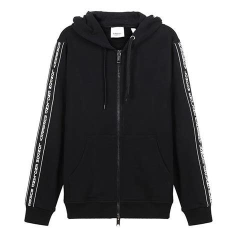 Burberry FW20 Logo Cotton hooded Zipper Sports Tops